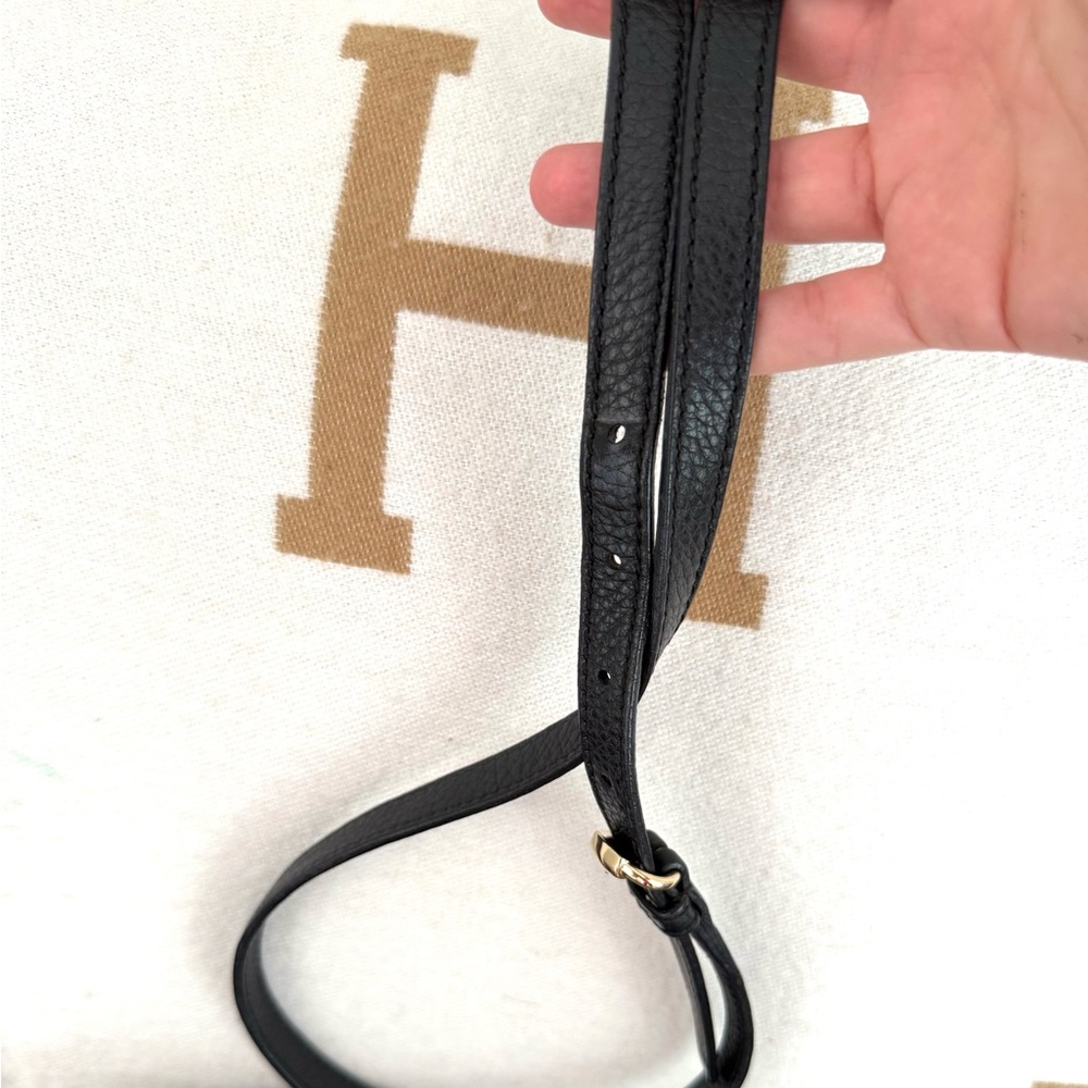 Gucci authentic disco soho crossbody bag black leather small size tassels - Picture 14 of 16